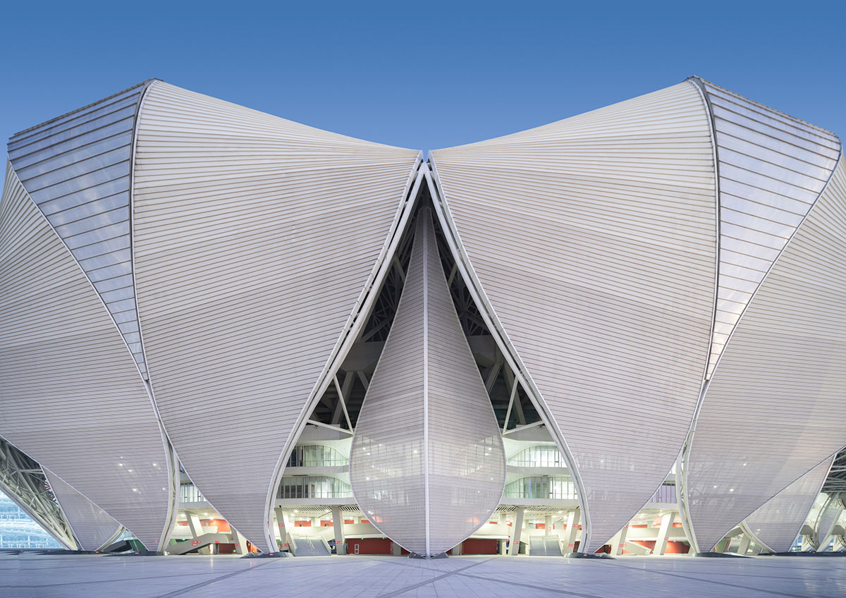 NBBJ forms sustainable olympic sports center inspired by lotus flower in Hangzhou