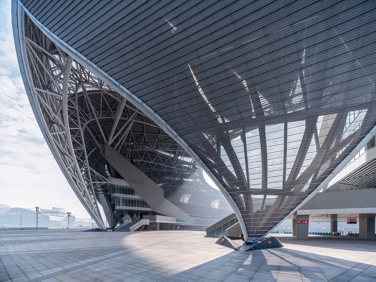 NBBJ forms sustainable olympic sports center inspired by lotus flower in Hangzhou