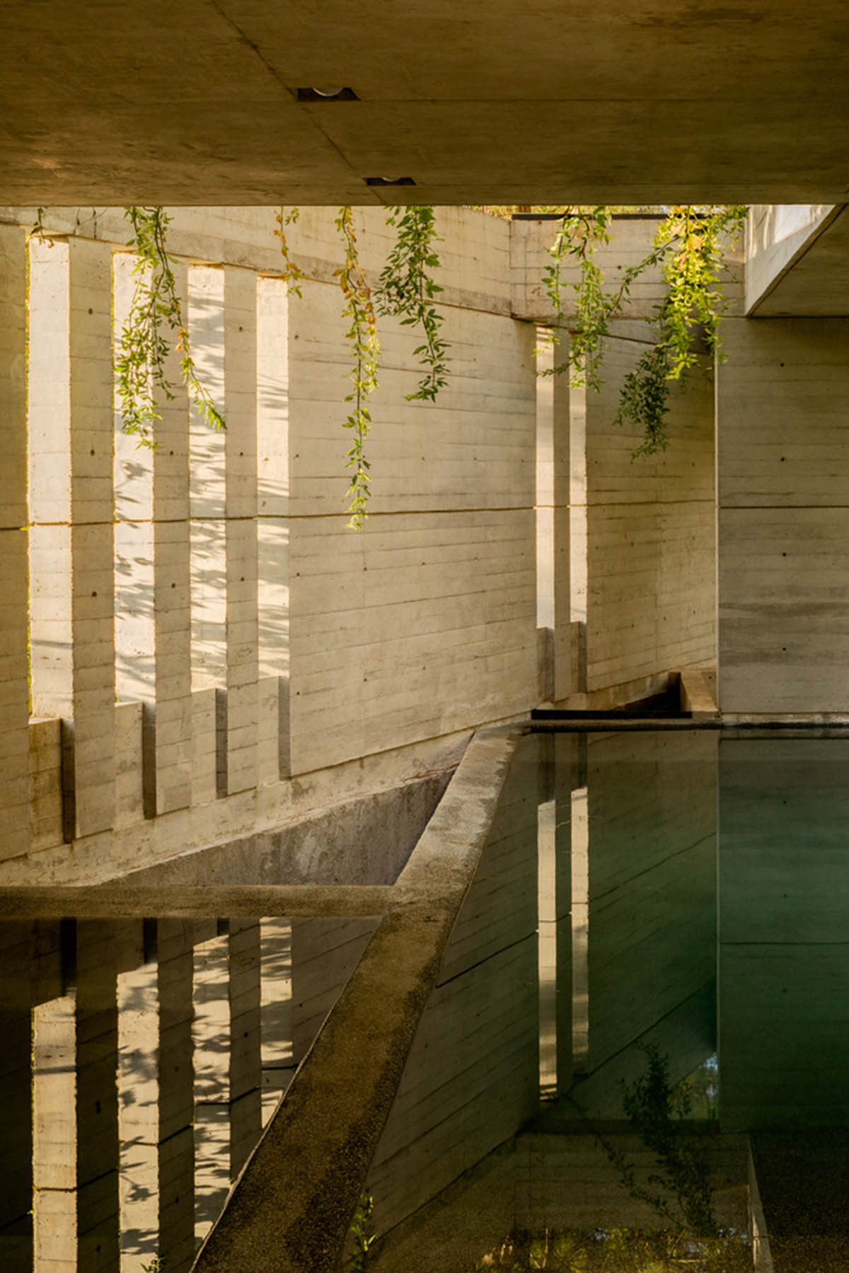 Estudio MMX designs club house creating diagonal landscaped spaces in Mexico