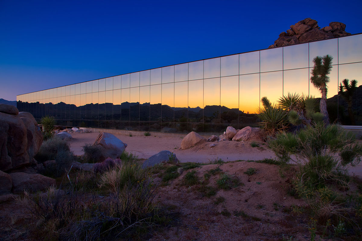 Film producer Chris Hanley's Invisible House reflects its surrounding desert landscape