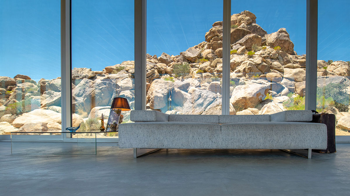 Film producer Chris Hanley's Invisible House reflects its surrounding desert landscape