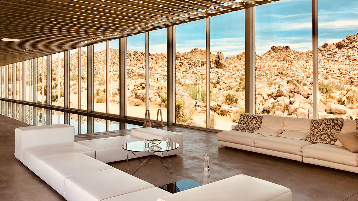Film producer Chris Hanley's Invisible House reflects its surrounding desert landscape
