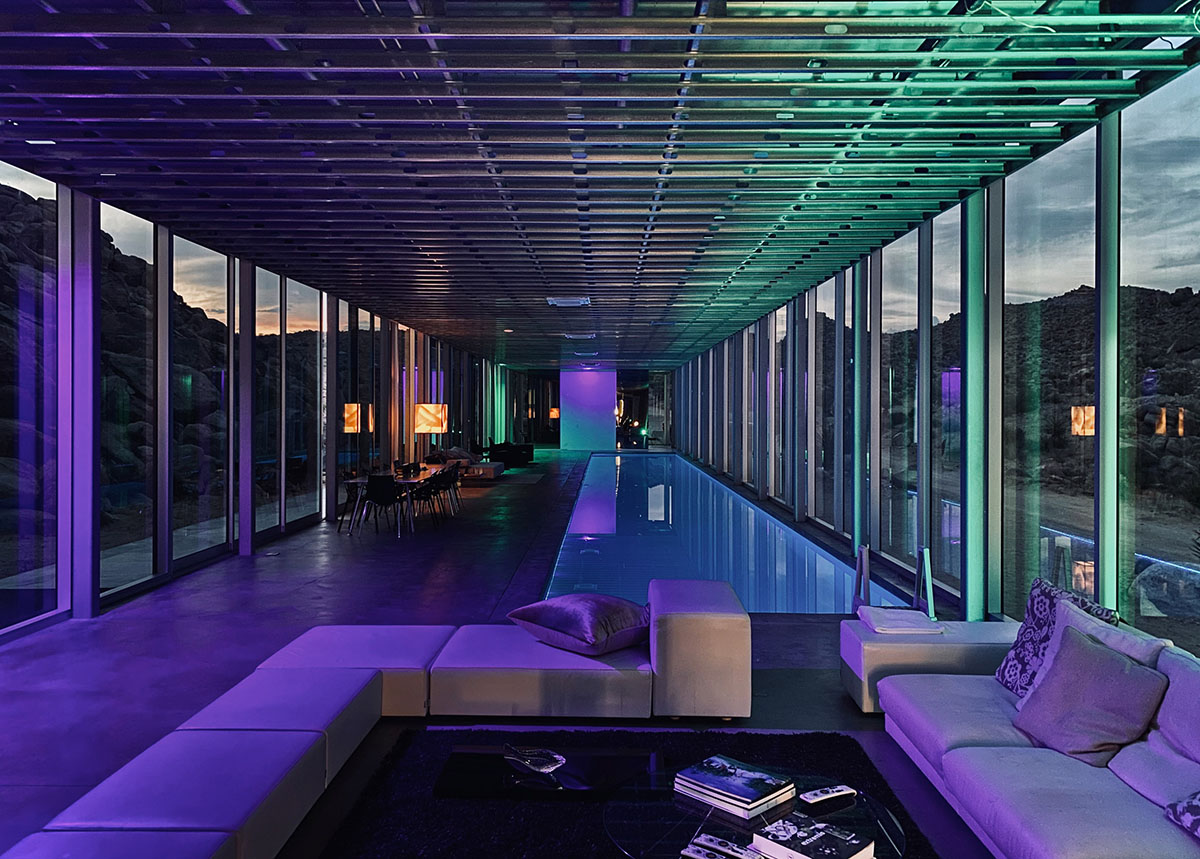 Film producer Chris Hanley's Invisible House reflects its surrounding desert landscape