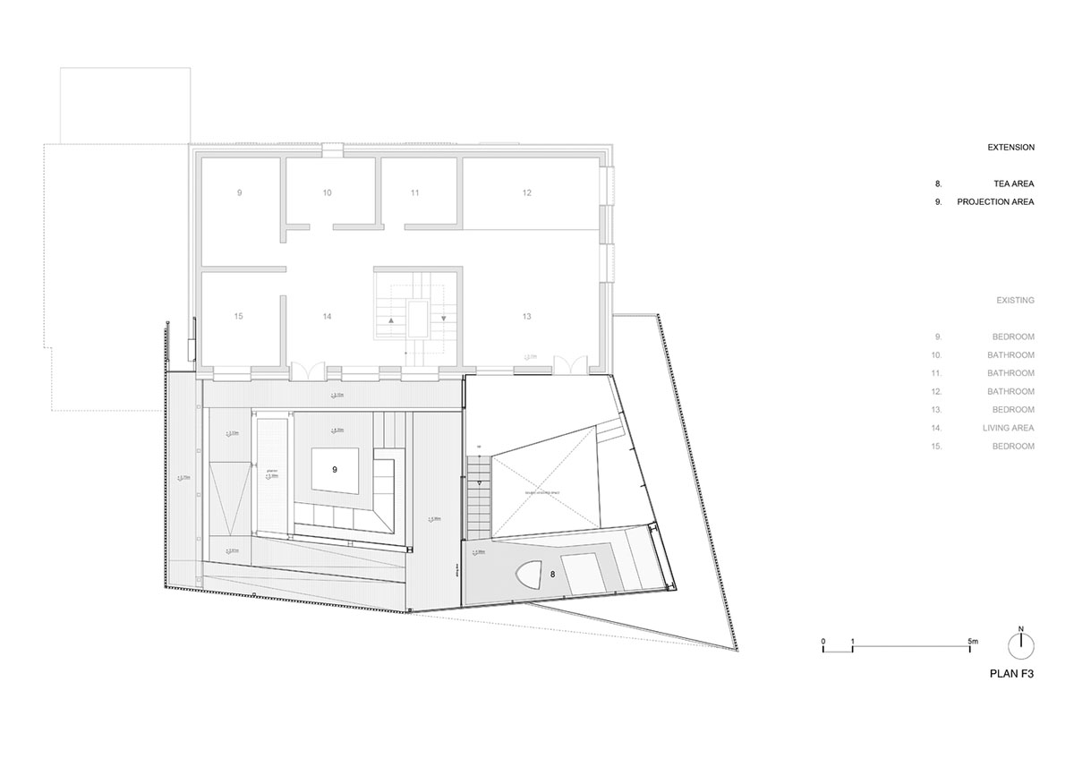 reMIX Studio combines new program of all-white extension with continuous circulation in Beijing