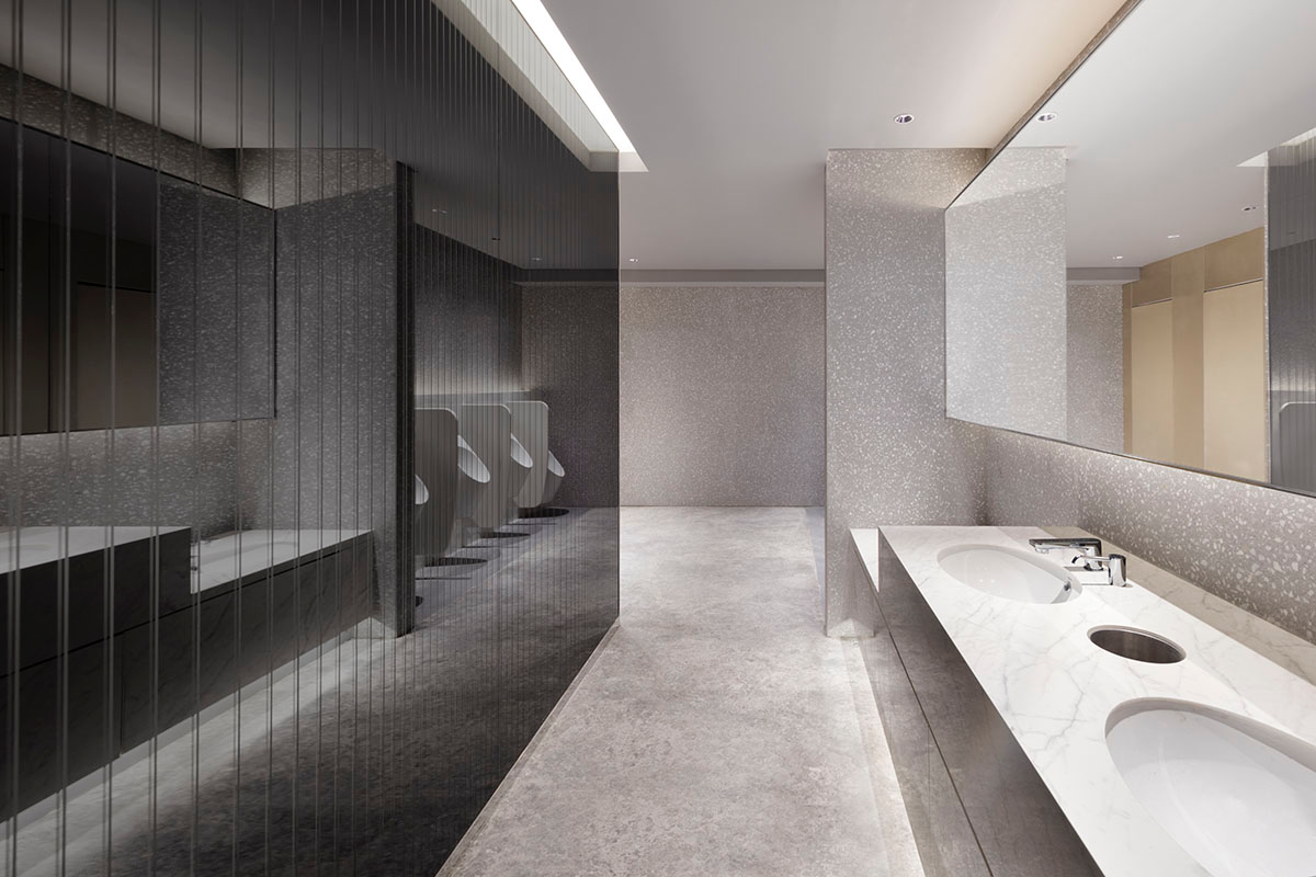 Nendo revives old Shanghai Times Square with aluminum screen that percolates on the facade