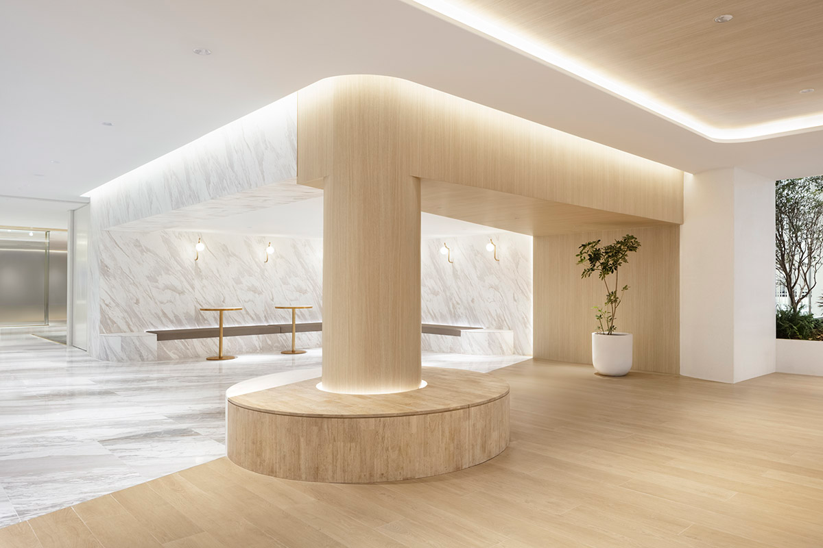 Nendo revives old Shanghai Times Square with aluminum screen that percolates on the facade