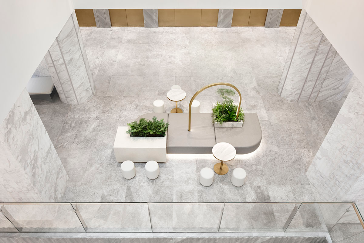 Nendo revives old Shanghai Times Square with aluminum screen that percolates on the facade