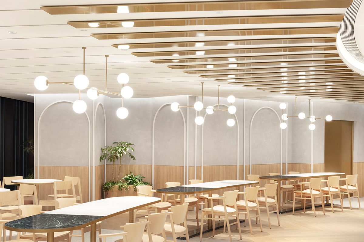 Nendo revives old Shanghai Times Square with aluminum screen that percolates on the facade