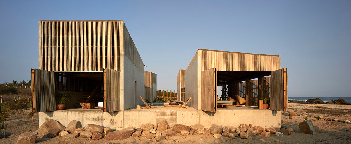 Four concrete and wooden volumes form Casa Naila paying tribute to Oaxaca’s rural architecture