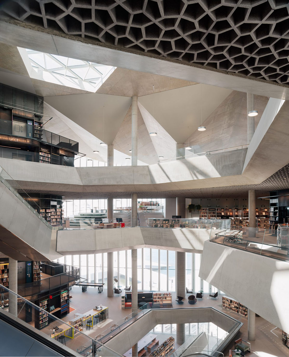 Atelier Oslo and Lundhagem complete Deichman Library with protruding volume in Oslo