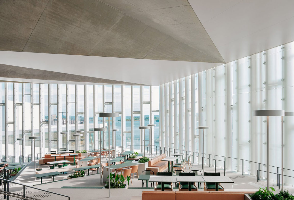 Atelier Oslo and Lundhagem complete Deichman Library with protruding volume in Oslo