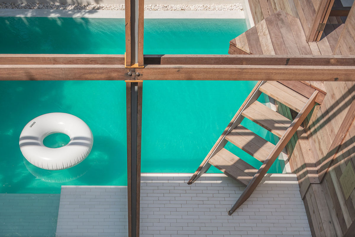 onion designs hotel and restaurant with handmade orange bricks in Thailand