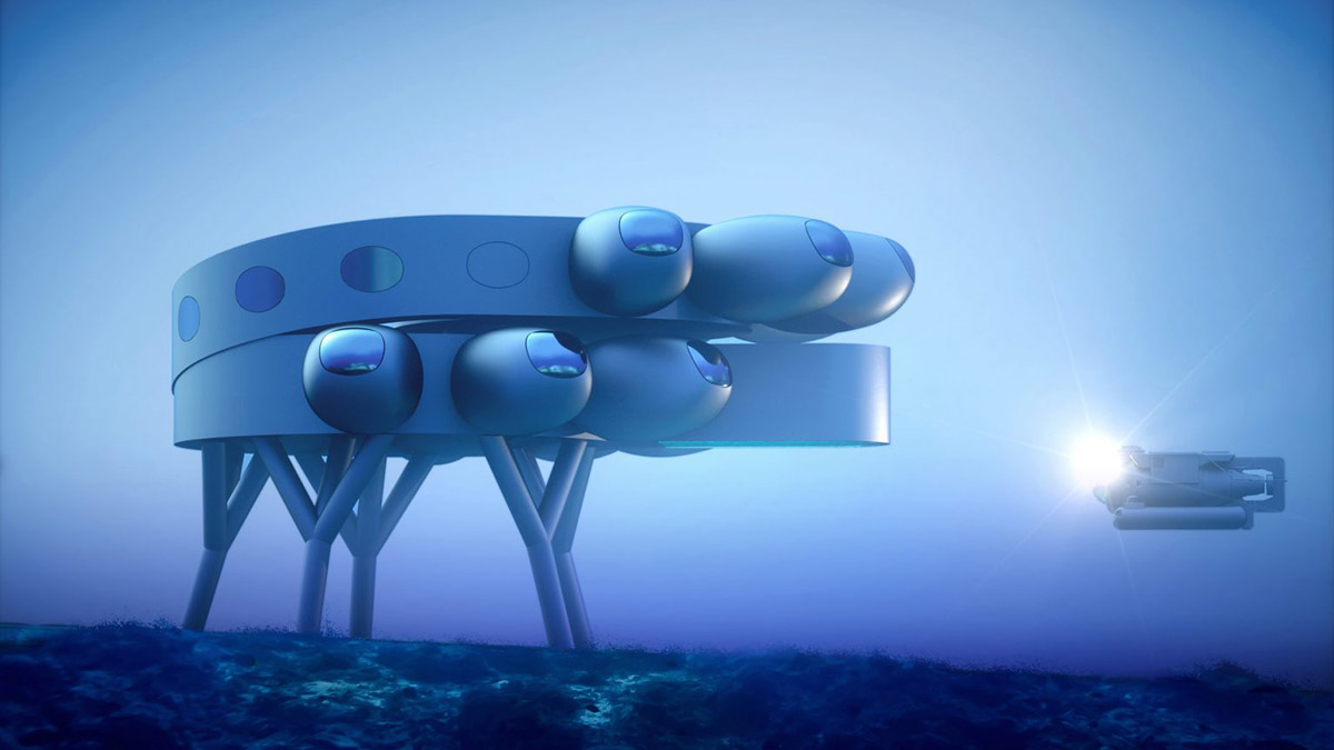 Yves Béhar reveals concept for the world's largest underwater habitat for Fabien Cousteau