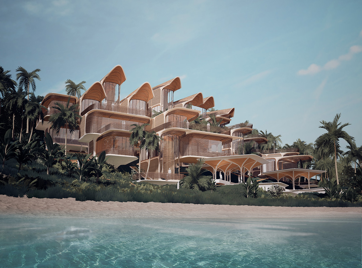 Zaha Hadid Architects designs residences made of modular system with sustainable timber in Honduras