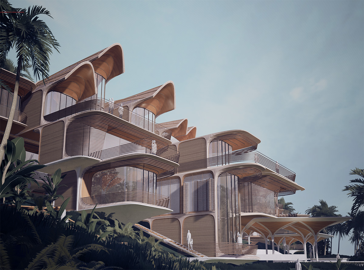 Zaha Hadid Architects designs residences made of modular system with sustainable timber in Honduras