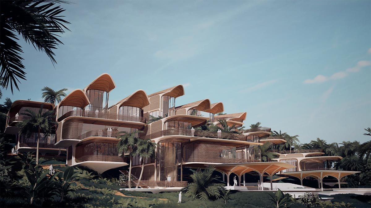 Zaha Hadid Architects designs residences made of modular system with sustainable timber in Honduras