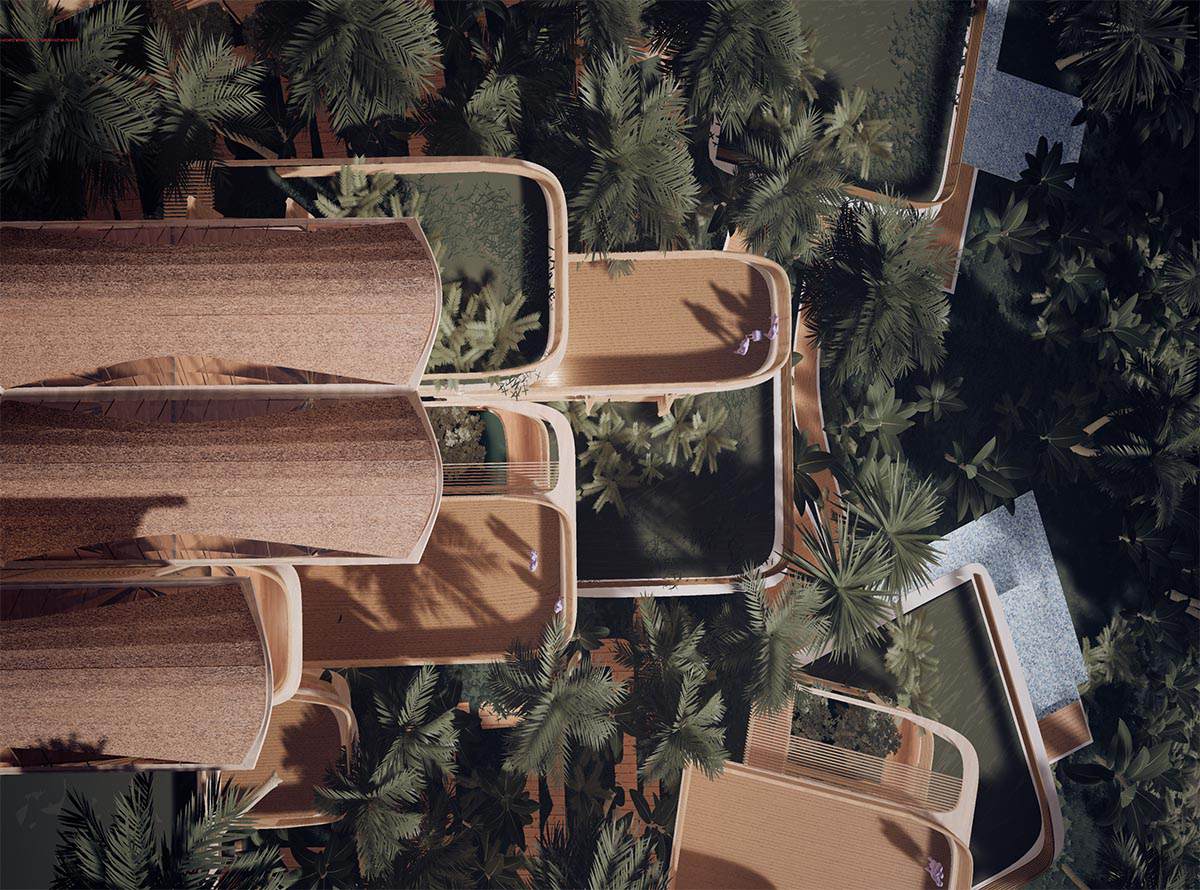 Zaha Hadid Architects designs residences made of modular system with sustainable timber in Honduras