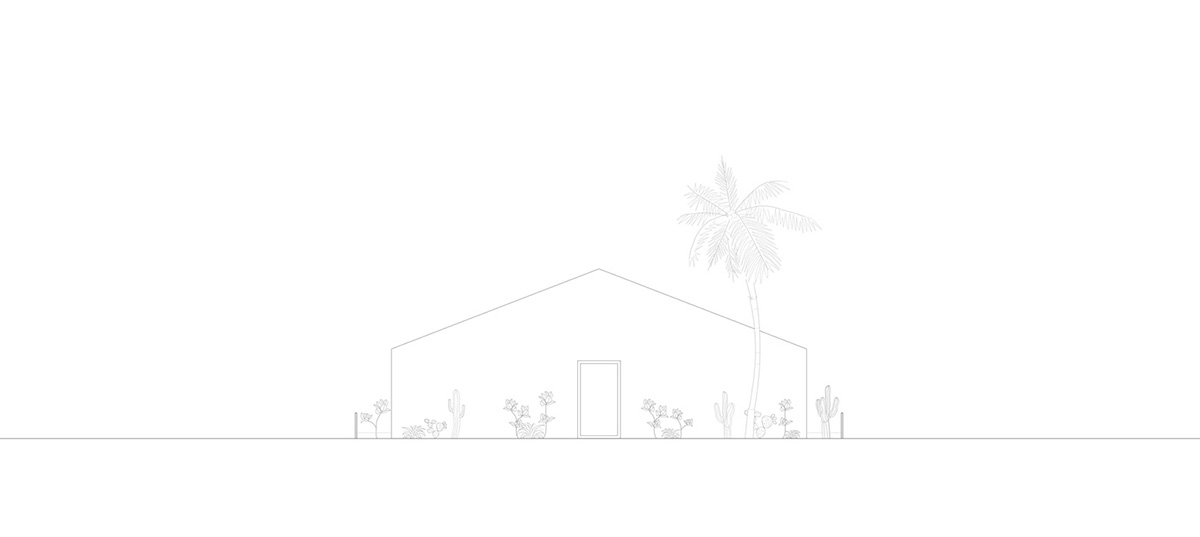 Two identical all-white volumes form this house by Atelier Branco Arquitetura on a flat landscape