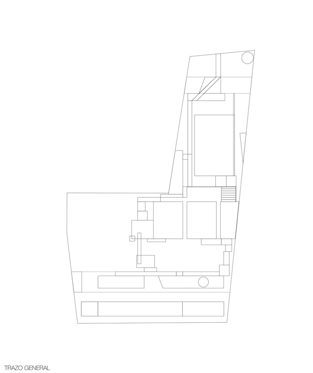 This gridded hotel made from pigmented concrete and volcanic stone sits on rugged terrain in Mexico