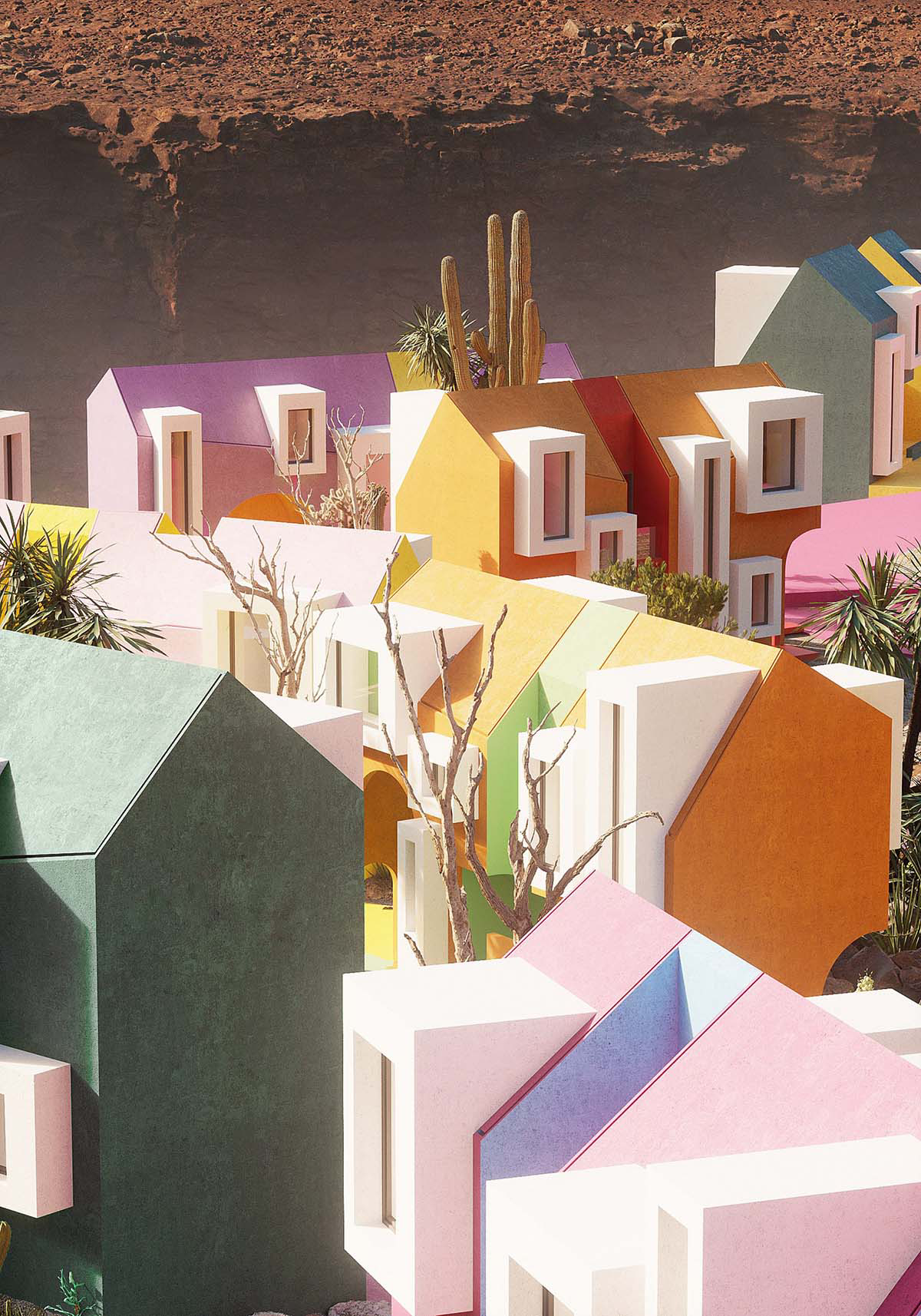 Art Village envisioned as cartoon-like place where people enjoy and don't feel in self-isolation