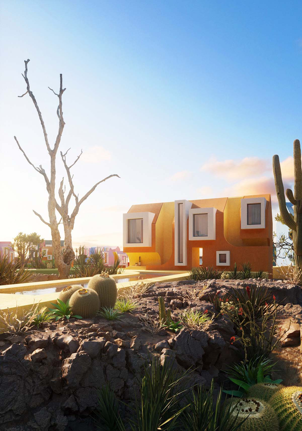 Art Village envisioned as cartoon-like place where people enjoy and don't feel in self-isolation