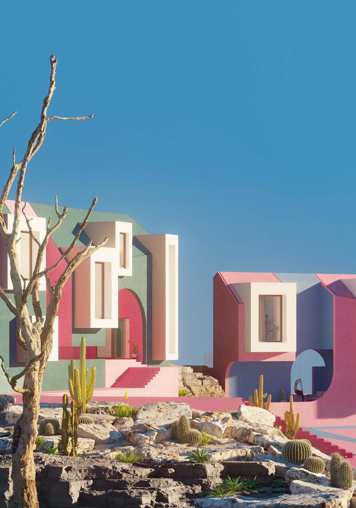 Art Village envisioned as cartoon-like place where people enjoy and don't feel in self-isolation