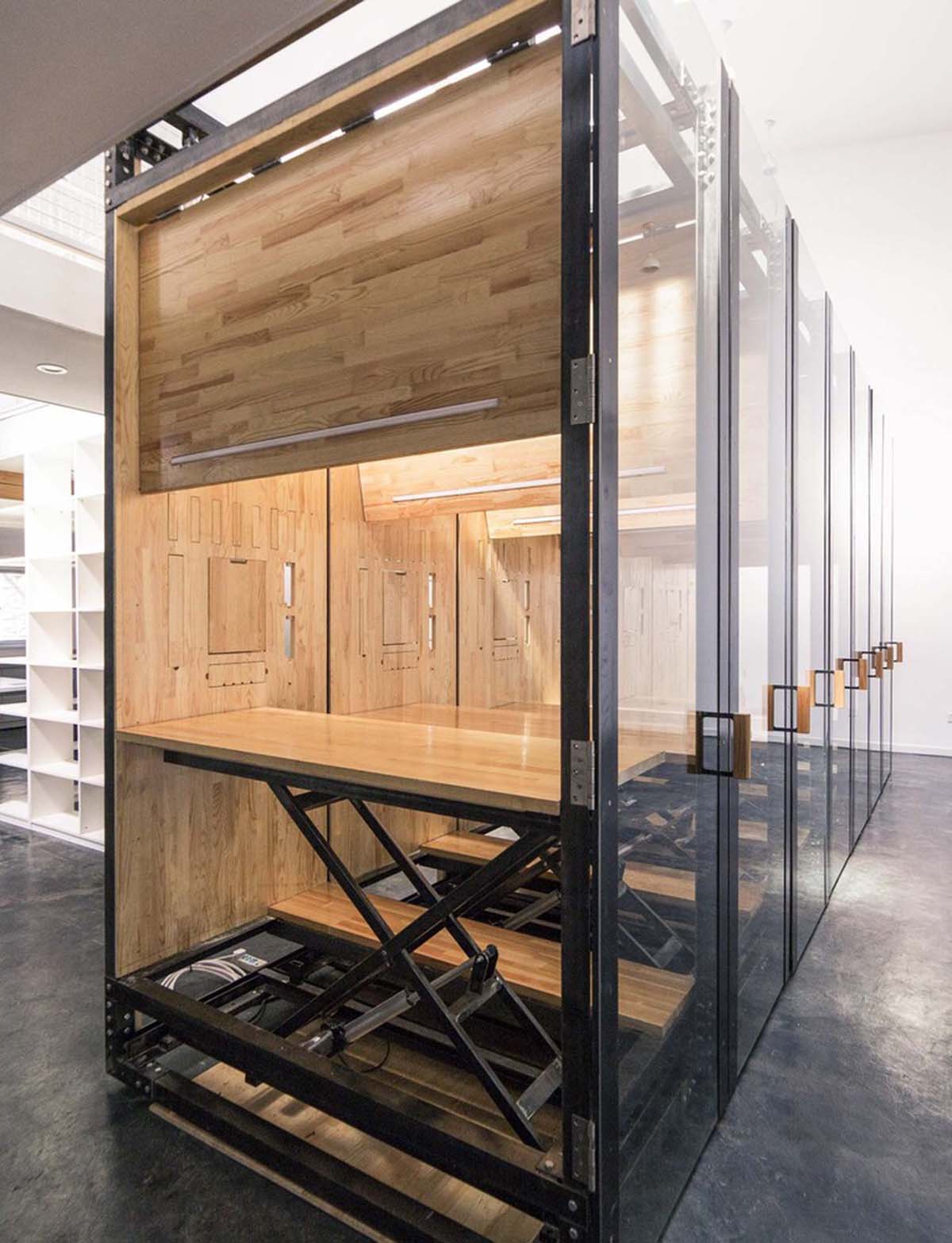 LUO studio designed one module that can adapt to various office spaces in Beijing