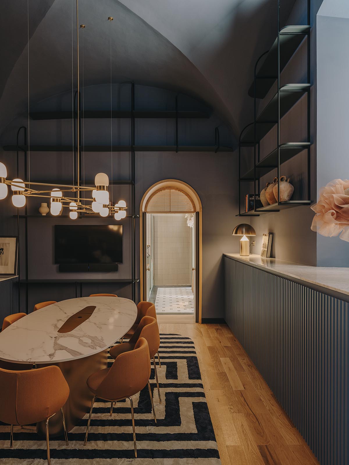 El Equipo Creativo converts 18th-century palace into hotel with rich textures and colors in Girona