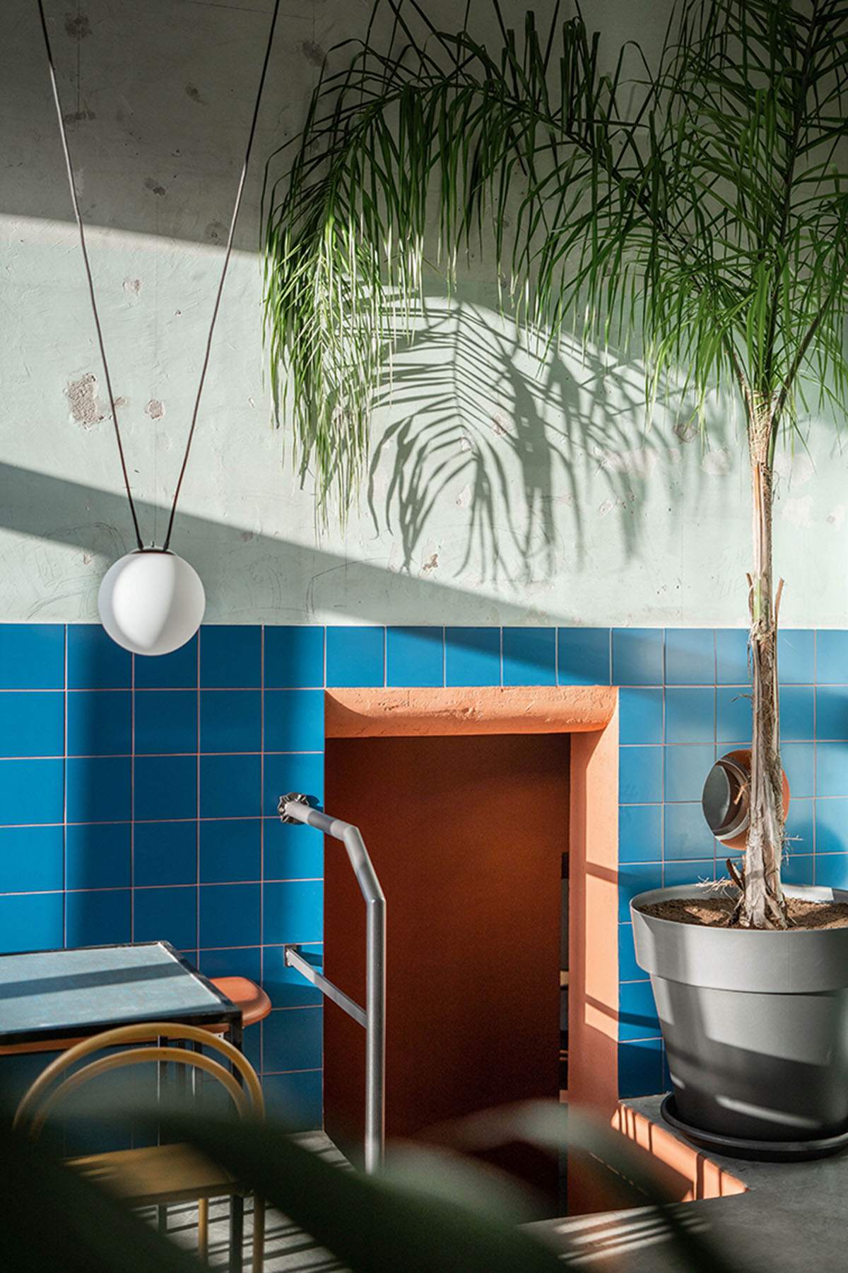 STUDIOTAMAT converts abandoned bakery into a colorful restaurant in Rome