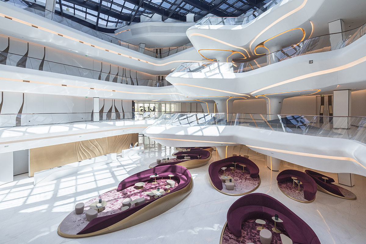Zaha Hadid Architects' Opus Hotel in Dubai recaptured in photographs by Laurian Ghinitoiu