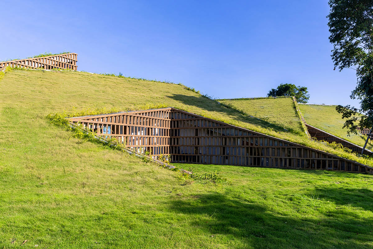 The Park by MIA Design Studio acts like rebellious structures embedded into the landscape 