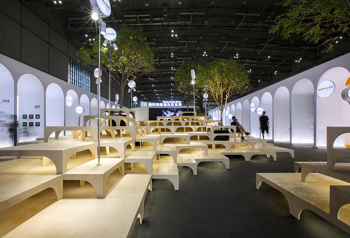 TOWOdesign completes exhibition space composed of different combinations of furnitures
