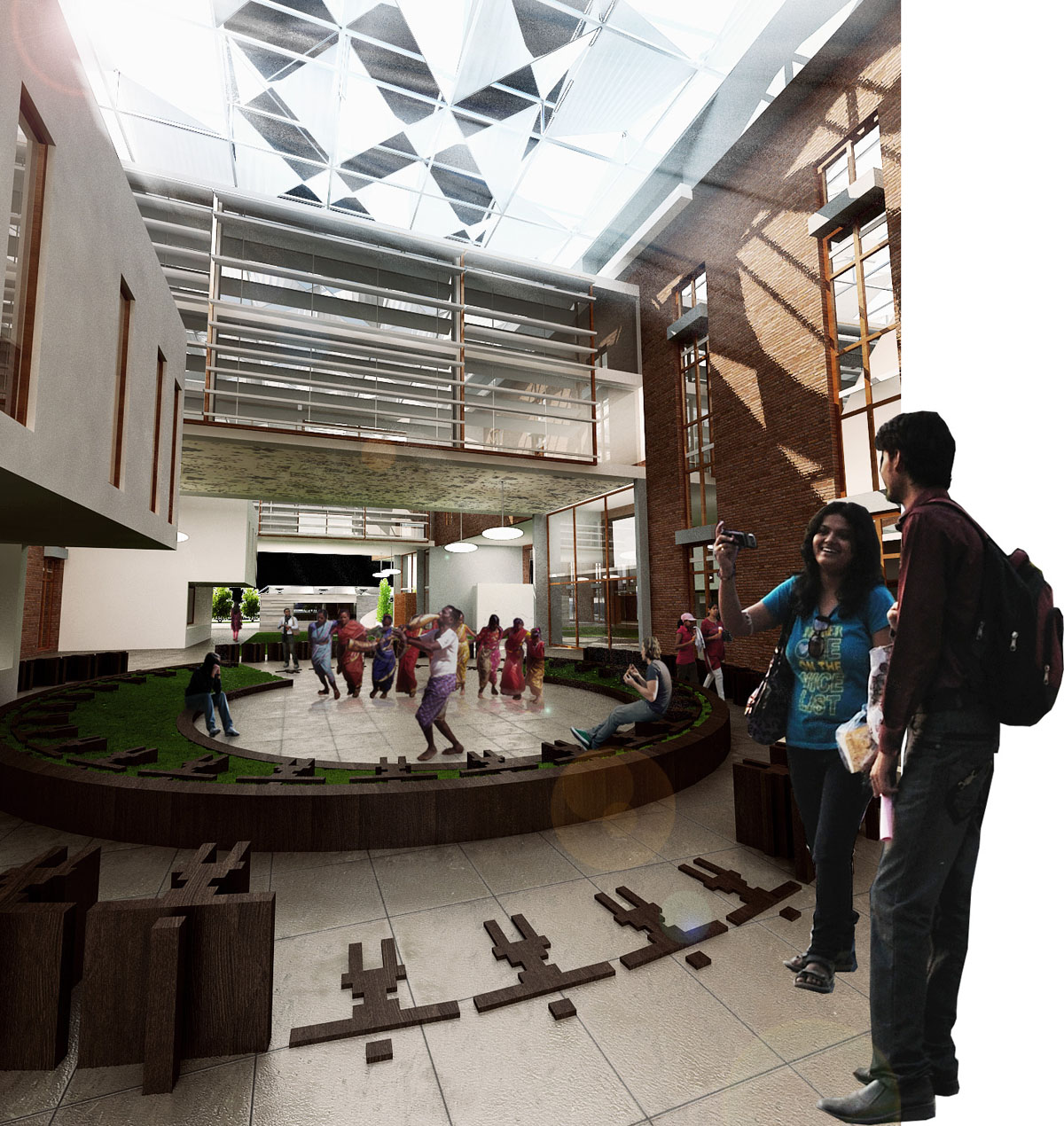 Exploring democratic spaces with the 'District Secretariat' building designed by Design Plus