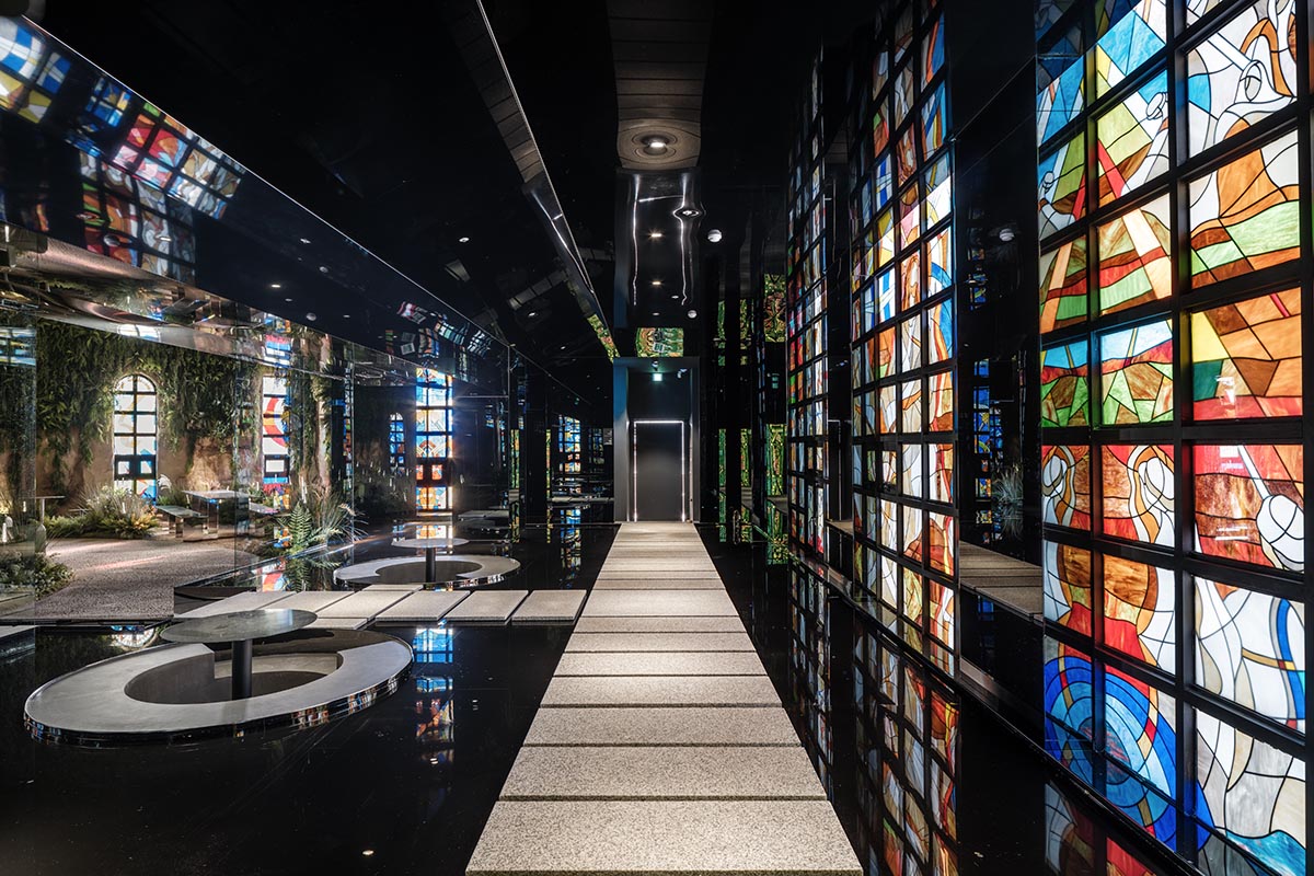 NONE SPACE mimics forests and caves in the interiors of a 120-year-old church in South Korea 