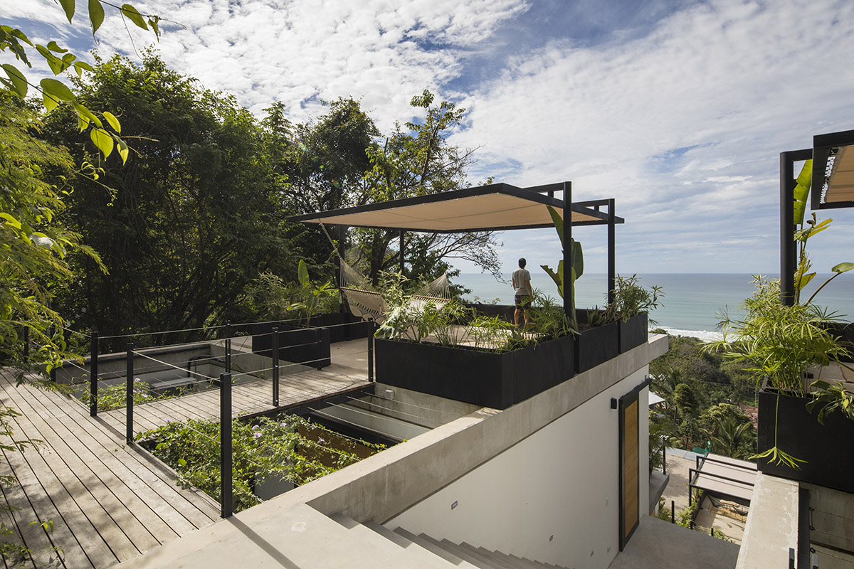 Studio Saxe completes terraced boutique hotel on a steep hillside in Costa Rica