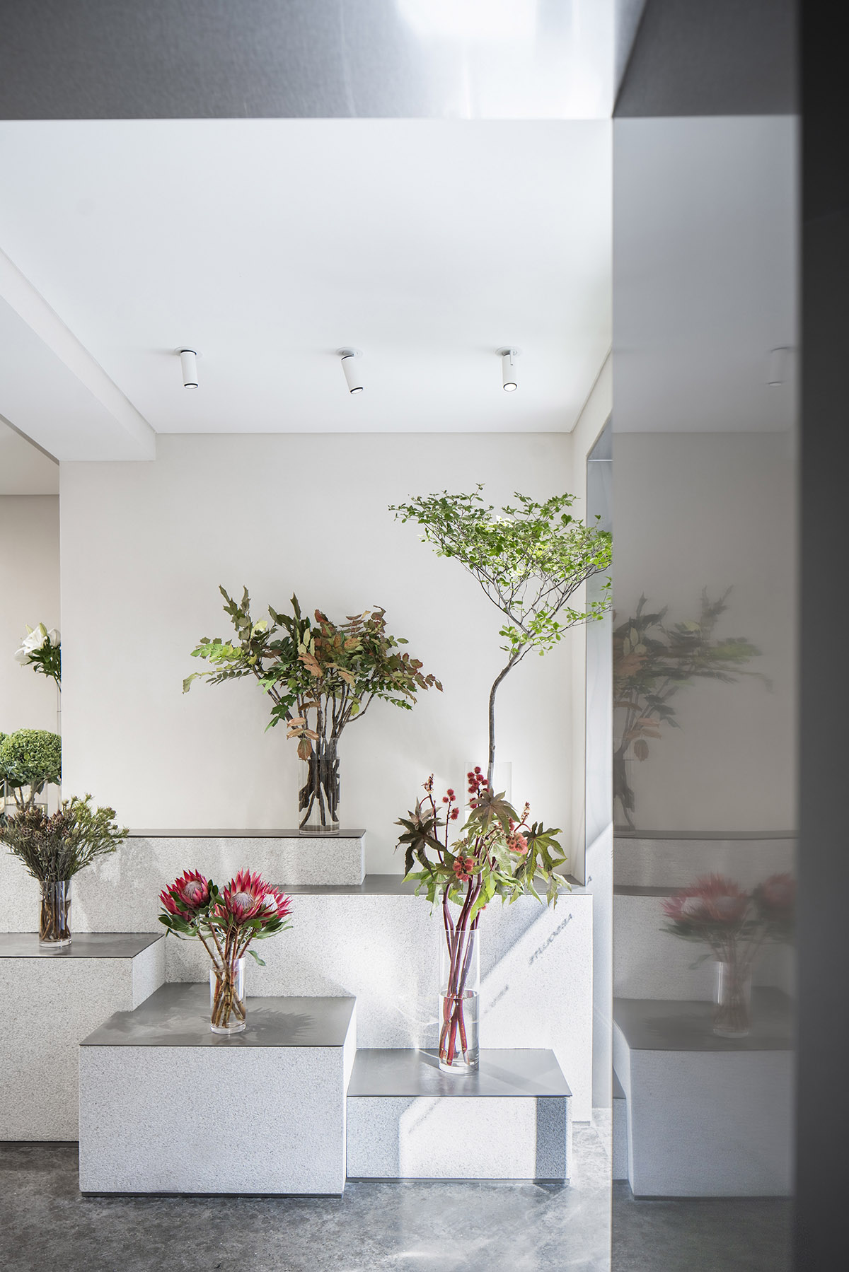 More Design Office's Absolute Flower Shop features cellular spaces with ...