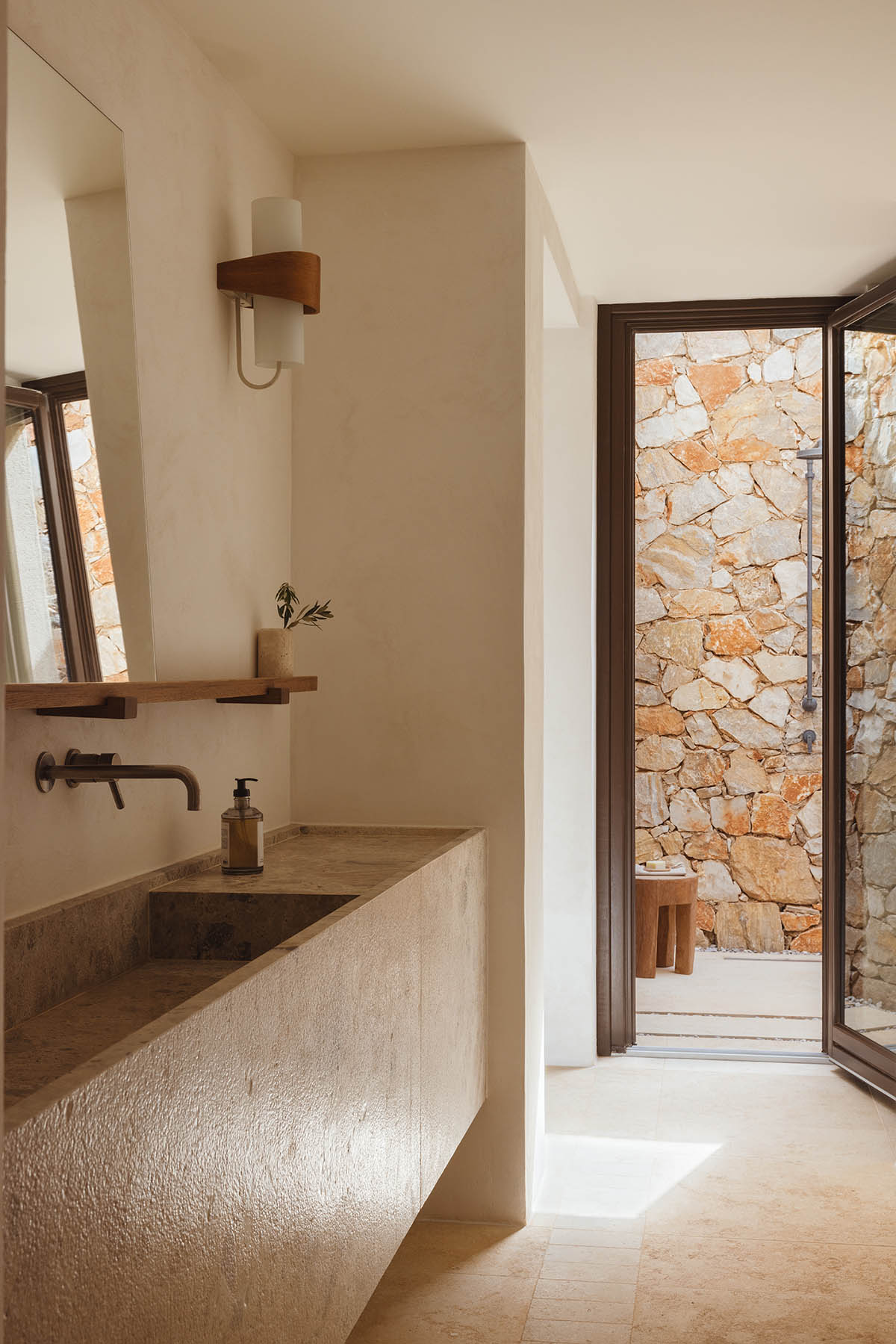 Eco-resort by Block722 pairs earthy and soft beige tones on Folegandros island 