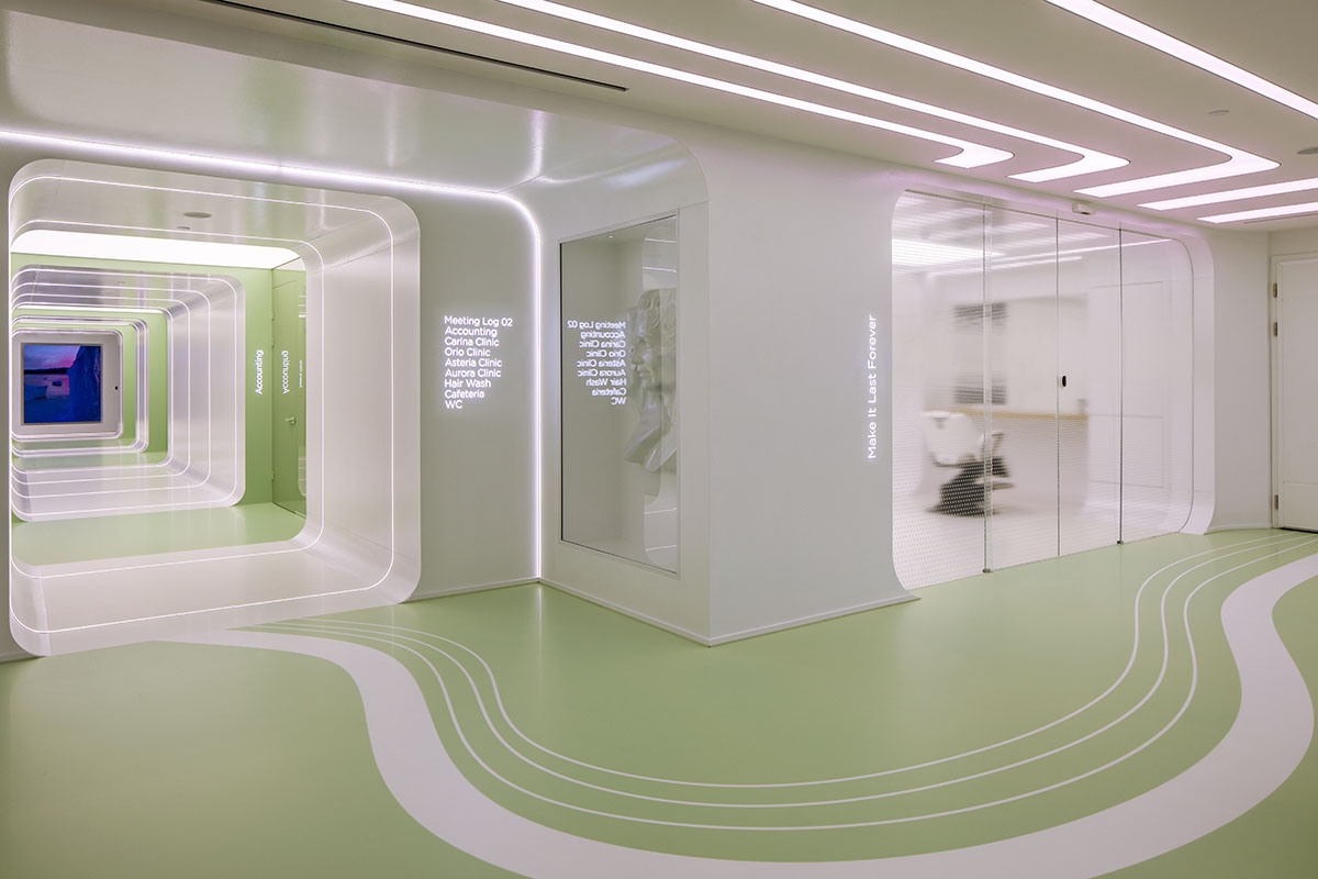 Hair transplant clinic by Slash Architects combines technology and nature to create 
