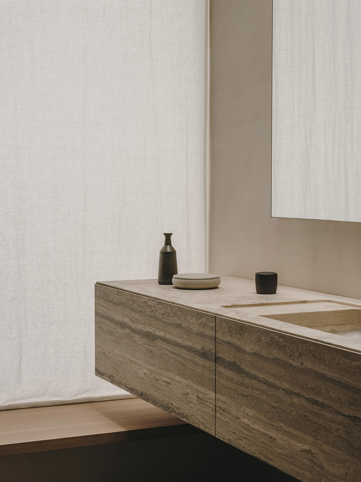 Holzrausch Studio creates a tranquil wooden retreat in the heart of Paris