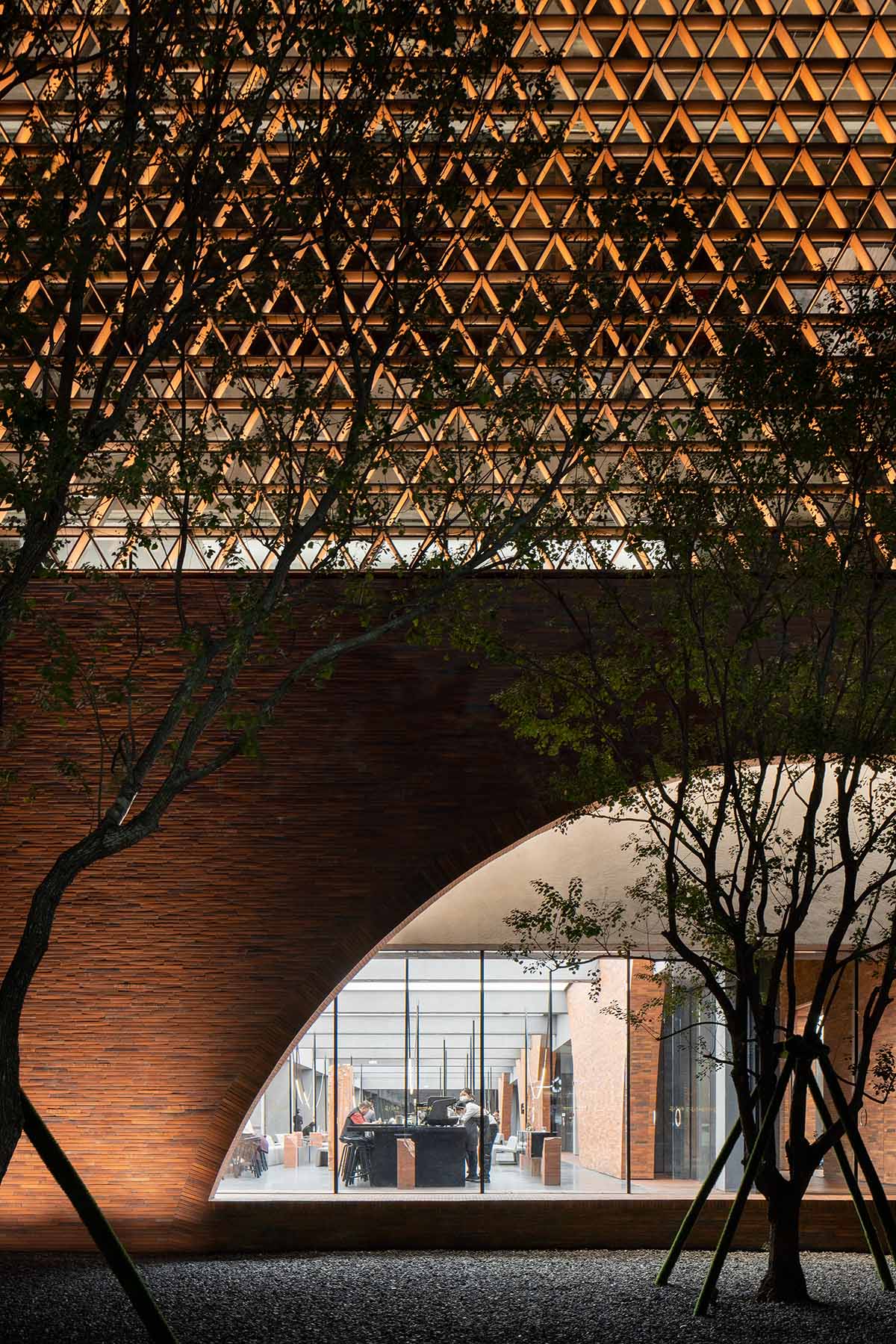 DOMANI completes TIC Art Center with red ceramic brick in Foshan 