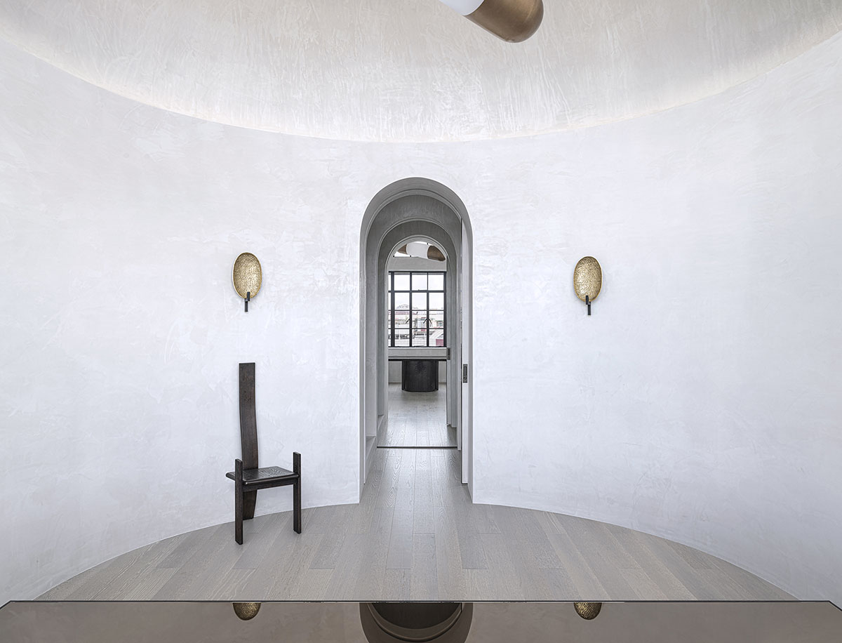 EVD designs its office that features classical aesthetics with arched elements in Shanghai