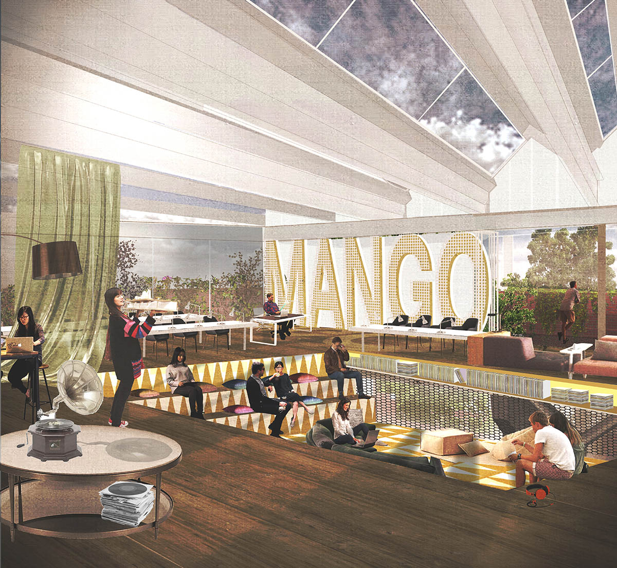 Mango Vinyl Hub winners transform Latvia&rsquo;s abandoned tin foil factory with cartoonist transit tubes