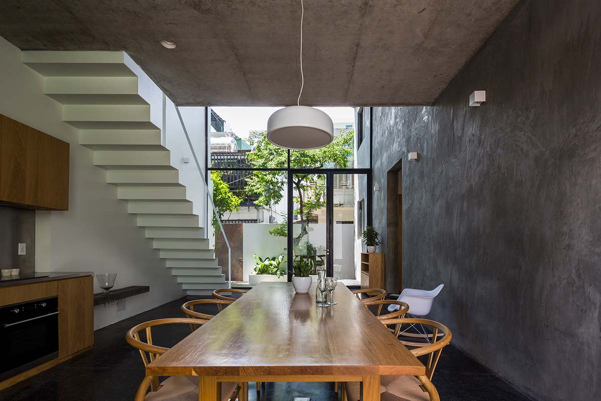 Sanuki Daisuke Architects' multifaceted concrete house features more open spaces in Vietnam