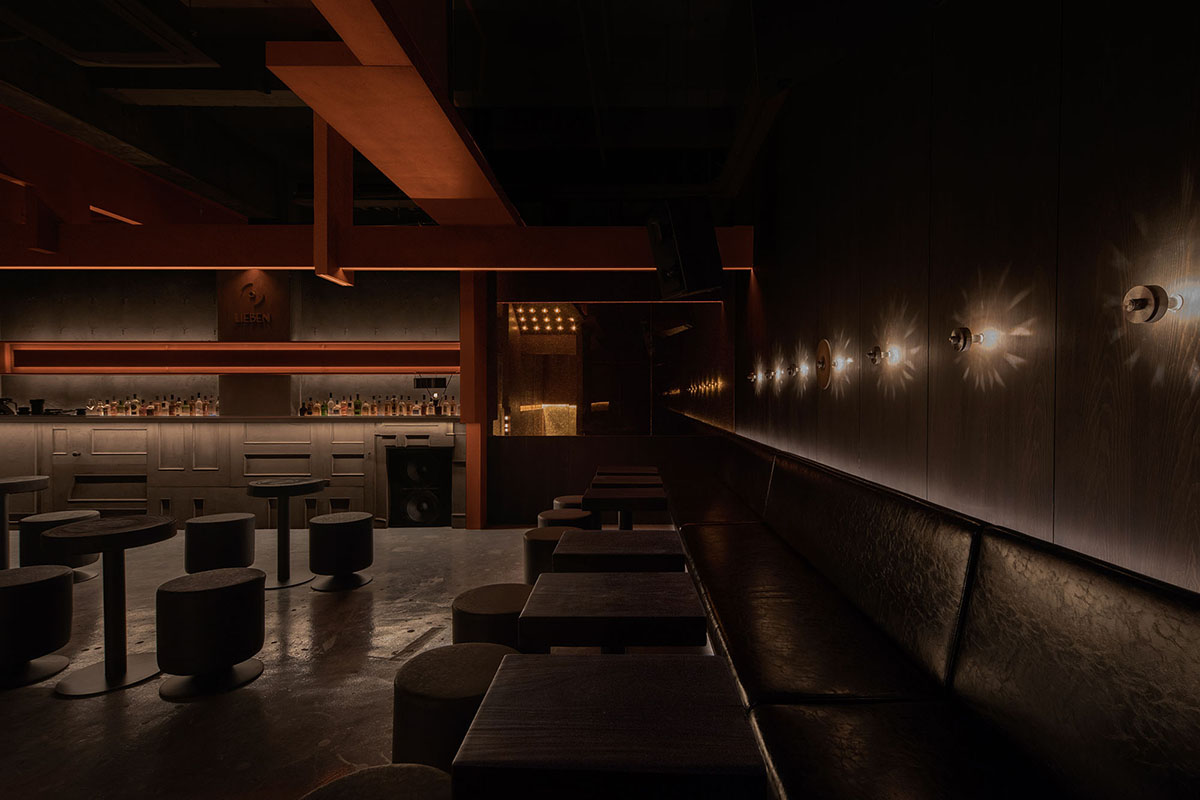 All Design Studio uses bold elements and soft lighting to create Lieben Bar in Shanghai