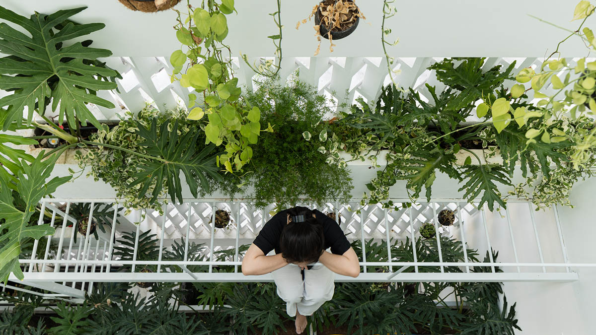 Jalousie House in Vietnam features porous wall with folding pattern for airy interior