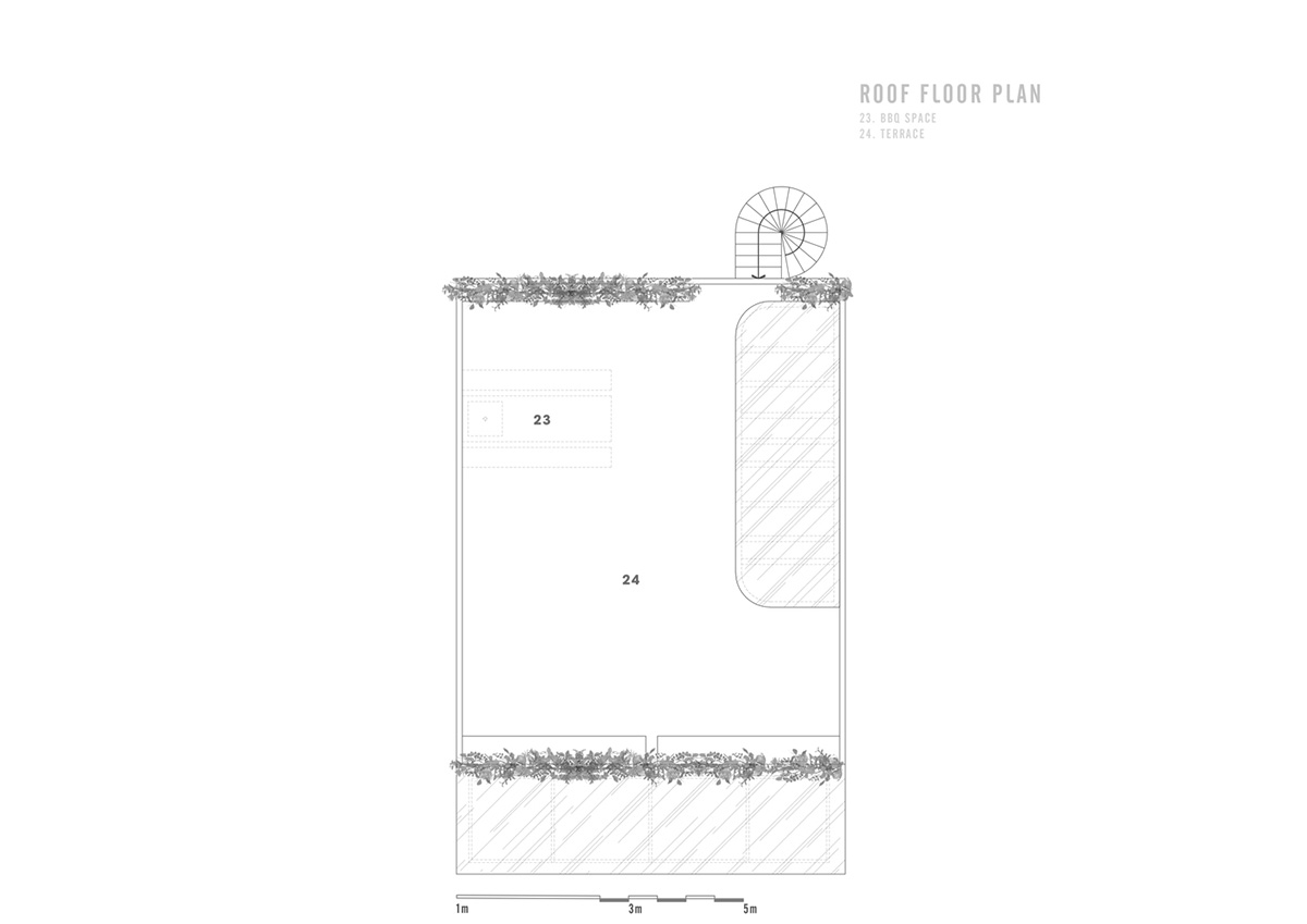 Jalousie House in Vietnam features porous wall with folding pattern for airy interior