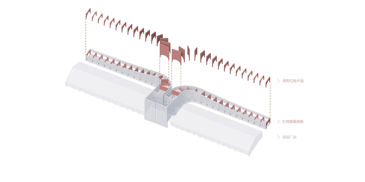 Roarc Renew repurposes old granaries as an art centre with flowing brick corridors in Jiaxing, China