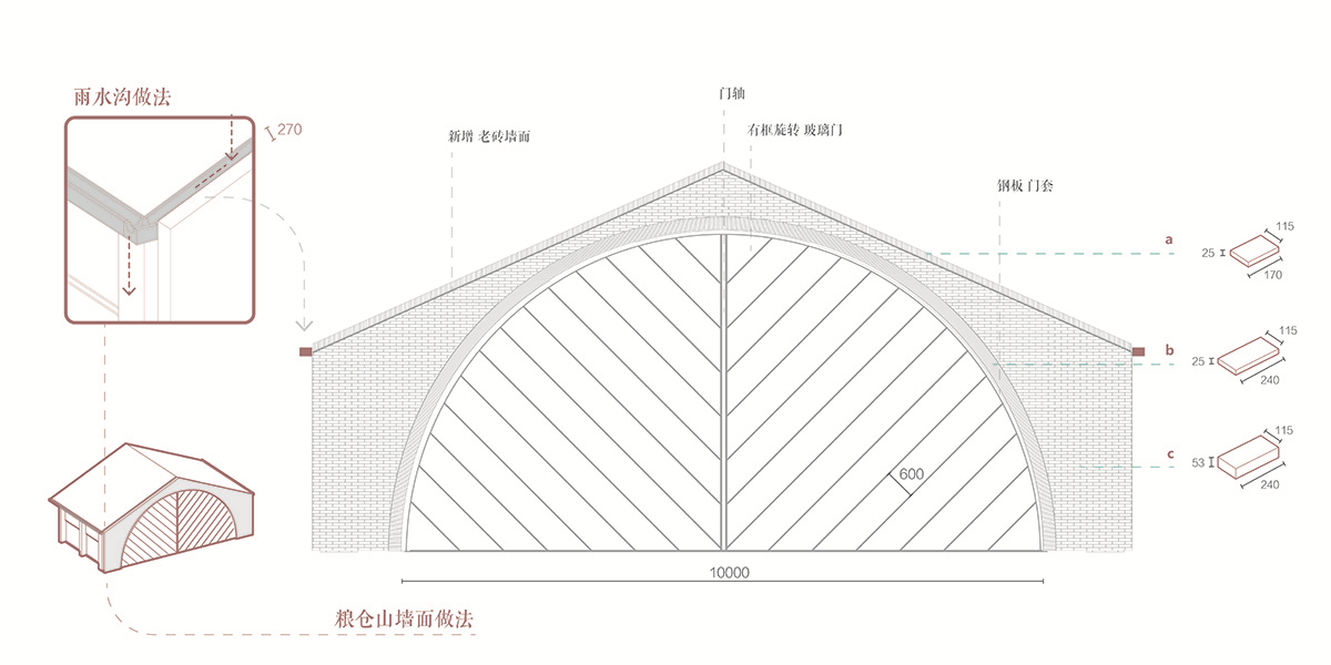 Roarc Renew repurposes old granaries as an art centre with flowing brick corridors in Jiaxing, China