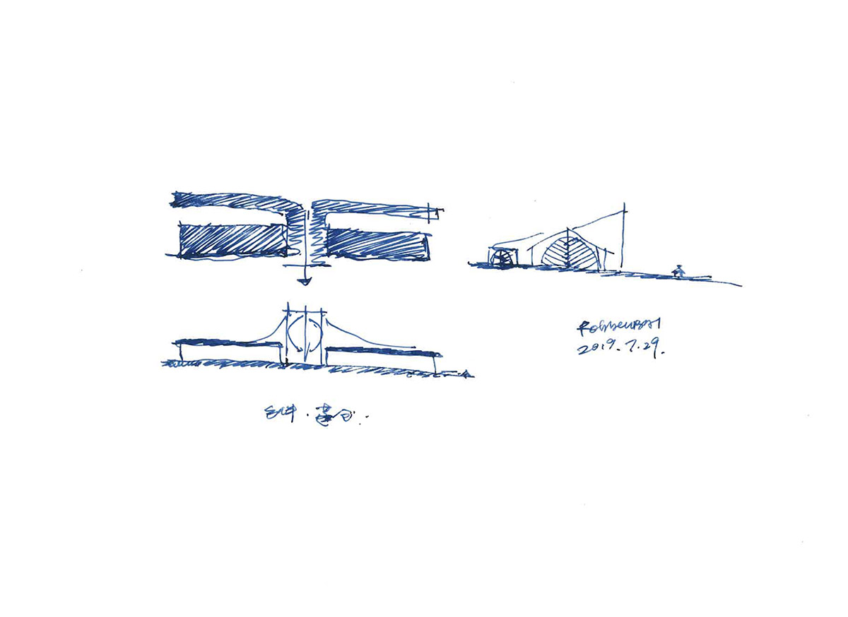 Roarc Renew repurposes old granaries as an art centre with flowing brick corridors in Jiaxing, China