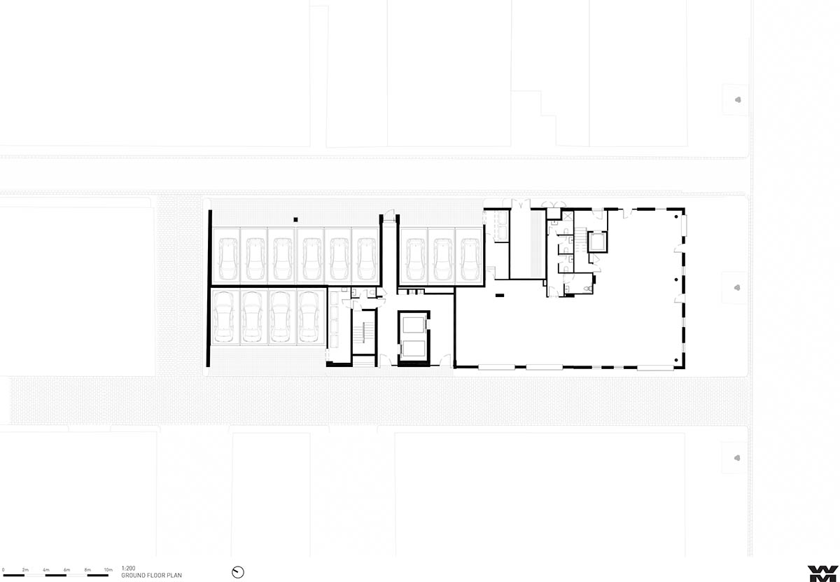 Piccolo House by Wood Marsh features coloured reflective glass elements in South Melbourne